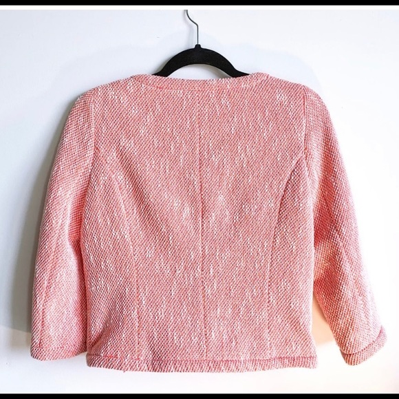 Beautiful pink Zara tweed jacket excellent condition - Picture 3 of 4